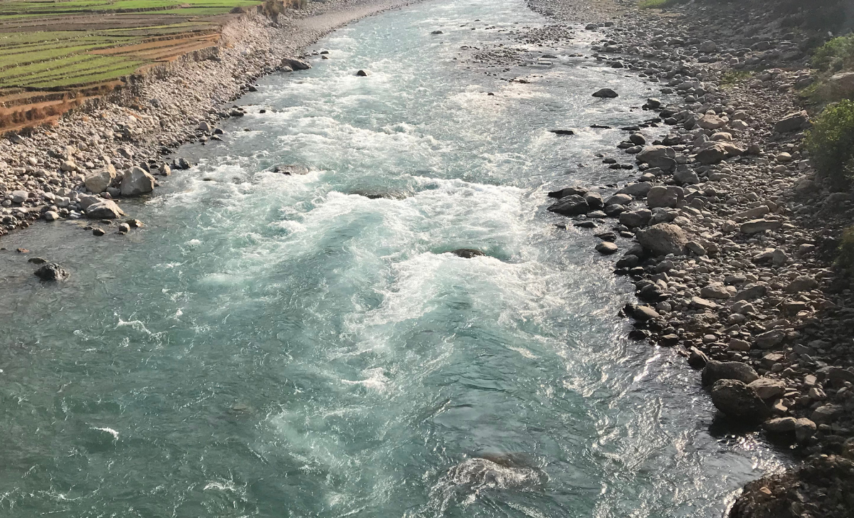 Police Divers Search for Missing Swimmer in Bheri River