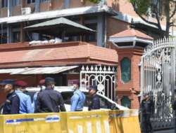 Nepal Student Union Protests at Singh Darbar South Gate