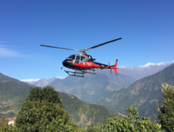 Simrik Air Helicopter Makes Emergency Landing in Dhulikhel