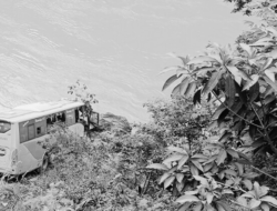 Bus Crash Trishuli Riverbank