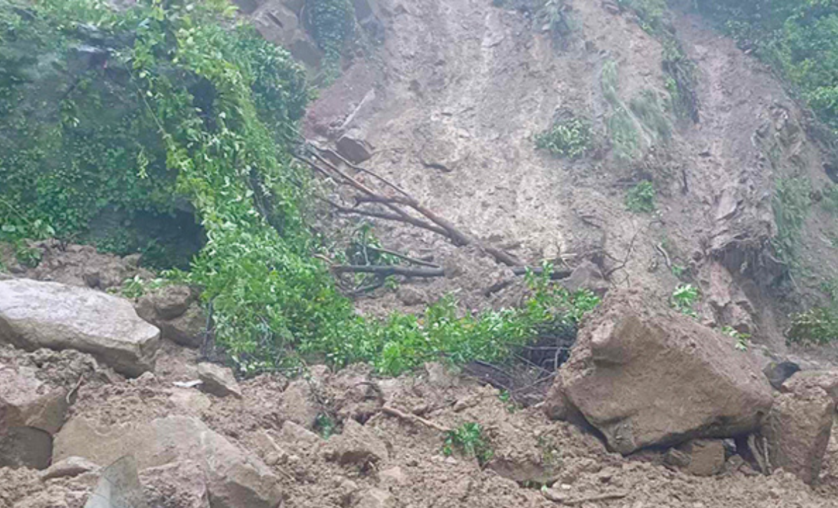 Landslide in Triyuga