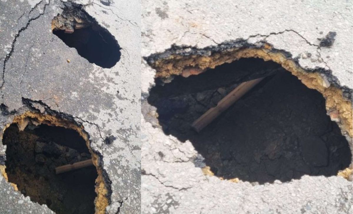 Sinkhole on Imadol Road Disrupts Traffic