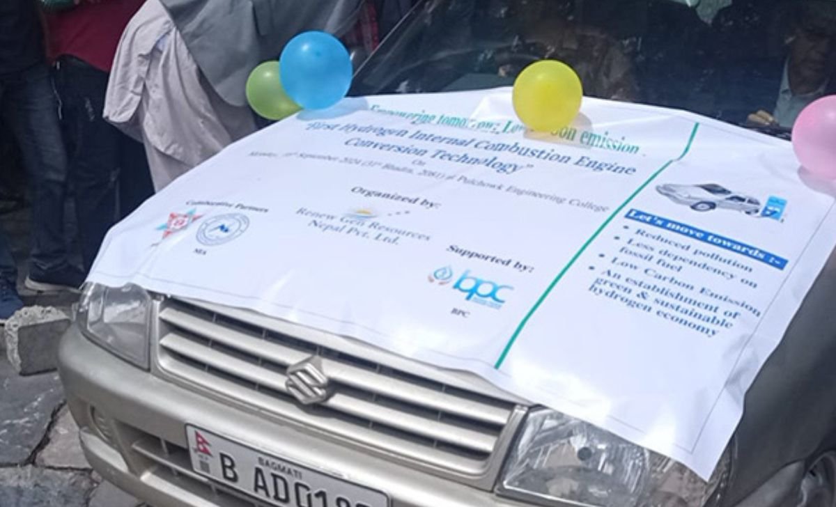 Pulchowk College Develops Petrol-Hydrogen Hybrid Vehicle