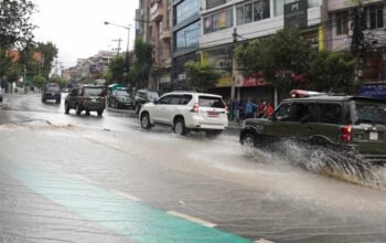 Road Collapse in Kupandole, Kathmandu