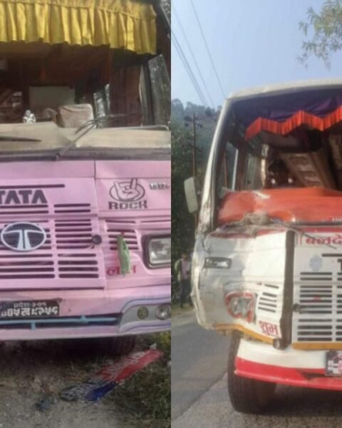 Buses Collide in Dolakha