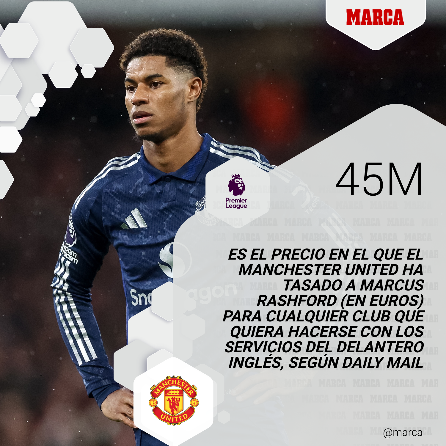 Marcus Rashford could leave United.