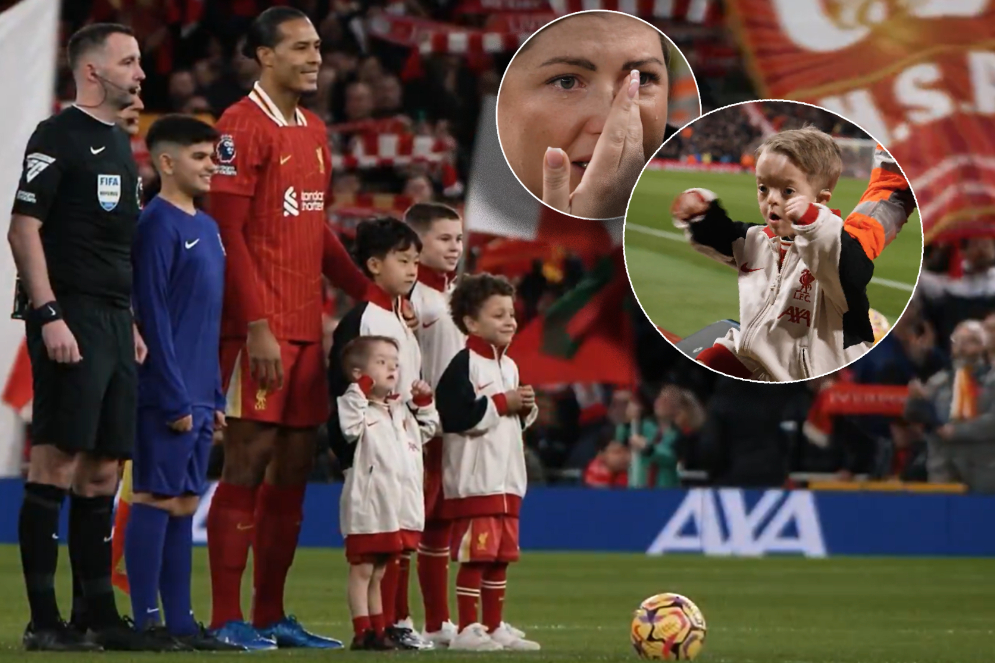 Isaac together with Van Dijk in Liverpool's match against Manchester City.